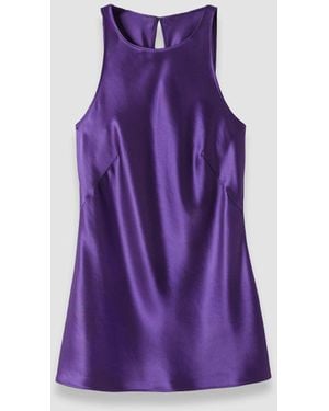 JOSEPH Ritz Double Satin Top - Purple