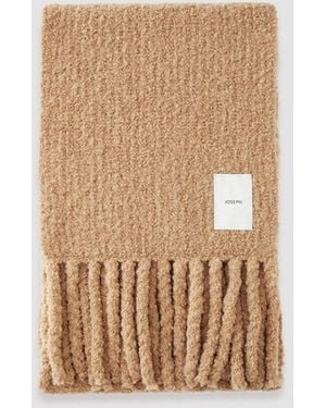 JOSEPH Bouclé Knit Scarf - Natural