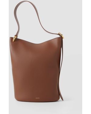 JOSEPH Bucket Leather Bag - Brown