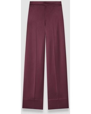 JOSEPH Pantalon Dijon En Satin Double - Violet