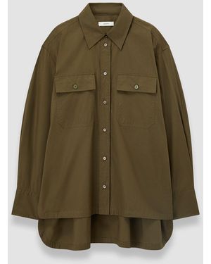 JOSEPH Ranya Cotton Poplin Shirt - Green