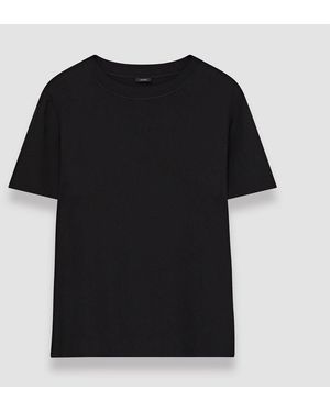 JOSEPH Silk Crepe De Soie Rubin Blouse - Black