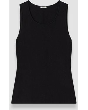 JOSEPH Rana Silk Stretch Tank Top - Black
