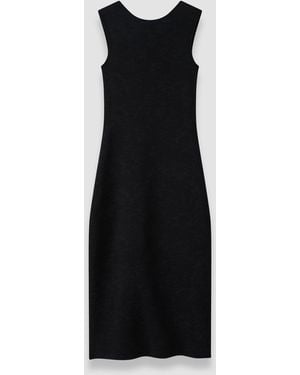 JOSEPH Orosia Leopard Jacquard Milano Dress - Black