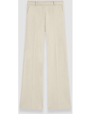 JOSEPH Tafira Gabardine Stretch Trousers - White