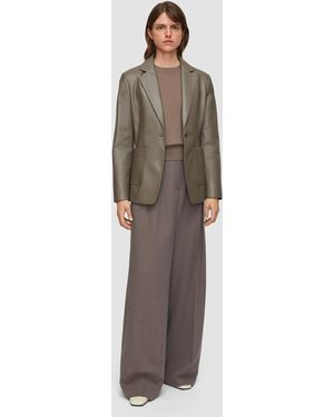 JOSEPH Forest Fine Wool Trousers - Brown