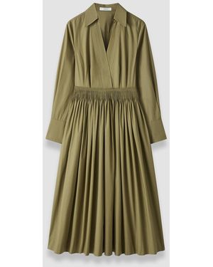 JOSEPH Kathe Cotton Poplin Dress - Green