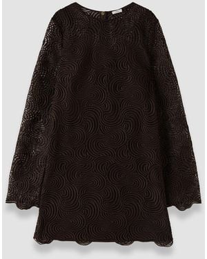 JOSEPH Amira Corded Lace Dress - Black
