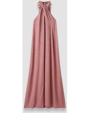 JOSEPH Parc Jacquard Silk Dress - White