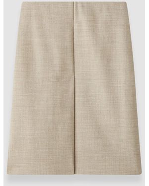 JOSEPH Duggan Virgin Wool Skirt - Natural