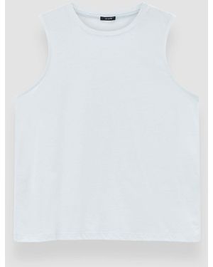 JOSEPH Cotton Silk Jersey Tank Top - White