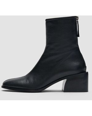 JOSEPH Leather Ankle Boots - Black