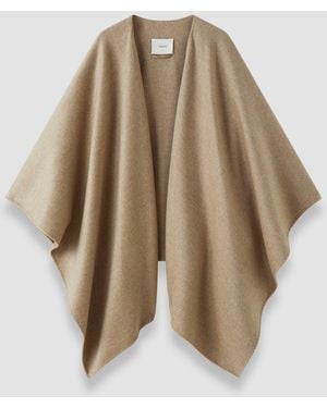 JOSEPH Cassidy Double Face Cashmere Cape - Natural