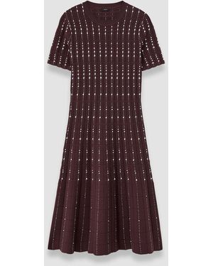 JOSEPH Fragmented Stripes Dress - Purple