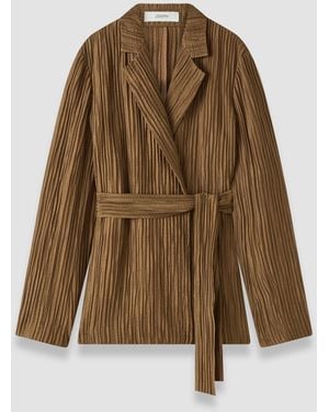 JOSEPH Nymph Fluid Crinkle Jacket - Brown