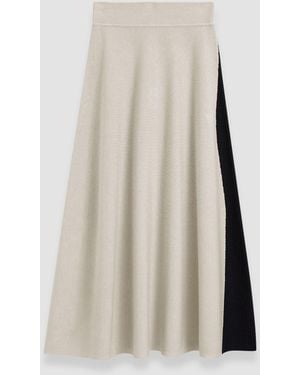 JOSEPH Bi-colour Knit Skirt - Natural