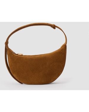 JOSEPH Bean Suede Bag - Brown