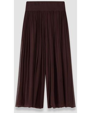 JOSEPH Ale Silk Chiffon Trousers - Purple