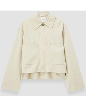 JOSEPH Kalaa Light Double Face Wool Jacket - Natural