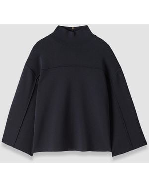 JOSEPH Larrey Compact Milano Knit Top - Blue
