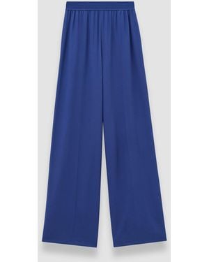 JOSEPH Hulin Crepe De Soie Silk Trousers - Blue