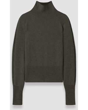 JOSEPH Oxna Light Pure Cashmere High Neck Jumper - Green