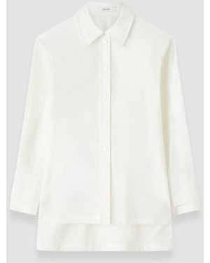 JOSEPH Theia Cotton Poplin Shirt - White