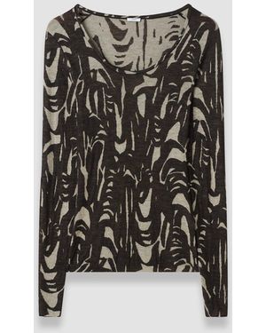 JOSEPH Villa Cashair Jacquard Top - Multicolour