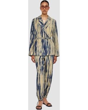 JOSEPH Joubert Tie Dye Silk Jacket - Blue