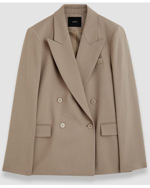JOSEPH Jaden Tailoring Wool Stretch Jacket - Natural