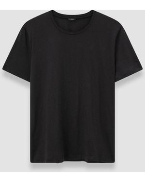 JOSEPH Cotton Silk Jersey T-Shirt - Black