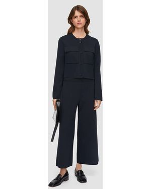 JOSEPH Viscose Knit Stretch Culottes - Blue