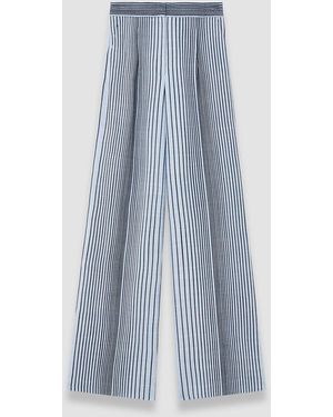 JOSEPH Alanel Embroidered Stripes Trousers - Blue