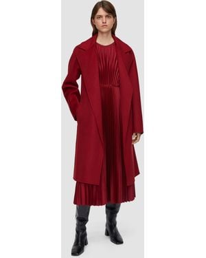 JOSEPH Costa Double Face Cashmere Coat - Red