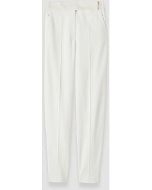 JOSEPH Aix Tailored Crepe Trousers - White