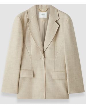 JOSEPH Fallon Virgin Wool Jacket - Natural