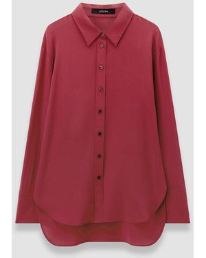 JOSEPH Joe Crepe De Chine Silk Blouse - Red