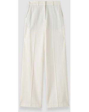 JOSEPH Hawley Virgin Wool Trousers - White
