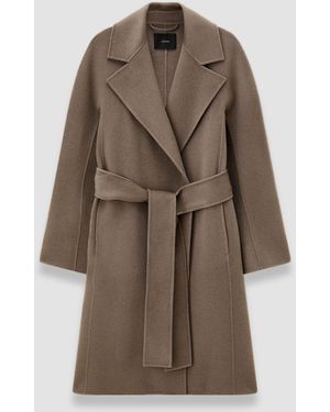 JOSEPH Costa Double Face Cashmere Coat - Brown