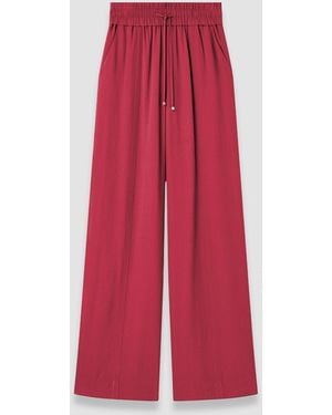 JOSEPH Dee Crepe Trousers - Red
