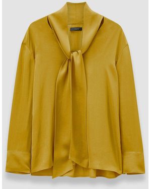 JOSEPH Adele Light Crepe Blouse - Yellow