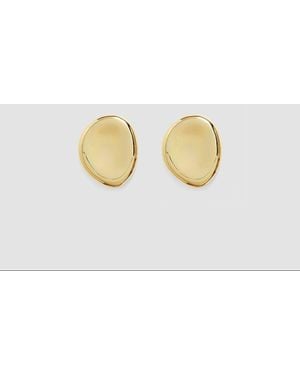 JOSEPH Large Bean Earrings - Metallic
