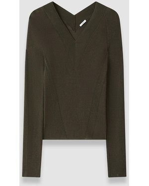 JOSEPH Harti Linen Blend Knit Top - Natural