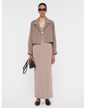JOSEPH Collin Light Double Face Jacket - Natural
