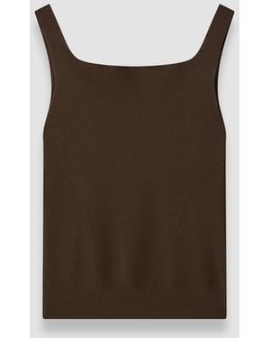 JOSEPH Talos Light Viscose Knit Top - Brown