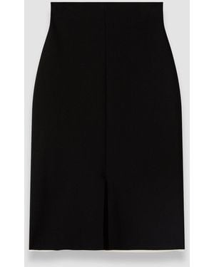 JOSEPH Safir Compact Milano Knit Skirt - Black