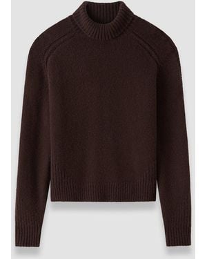 JOSEPH Pull Col Montant Tilly En Cachemire Lofty - Marron