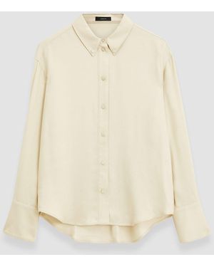 JOSEPH Viscose Twill Felicien Blouse - Natural
