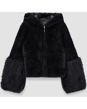 JOSEPH Sarah Shearling Jacket - Black