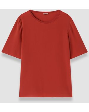 JOSEPH Rubin Crepe De Soie Silk Blouse - Red